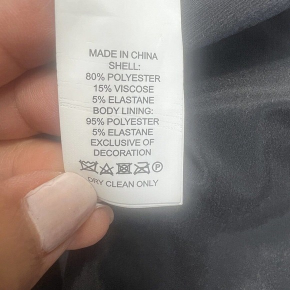 Kate Spade Black Flare Bell Sleeve Sheath Dress Size 2 Exposed Gold Zipper - Picture 10 of 10